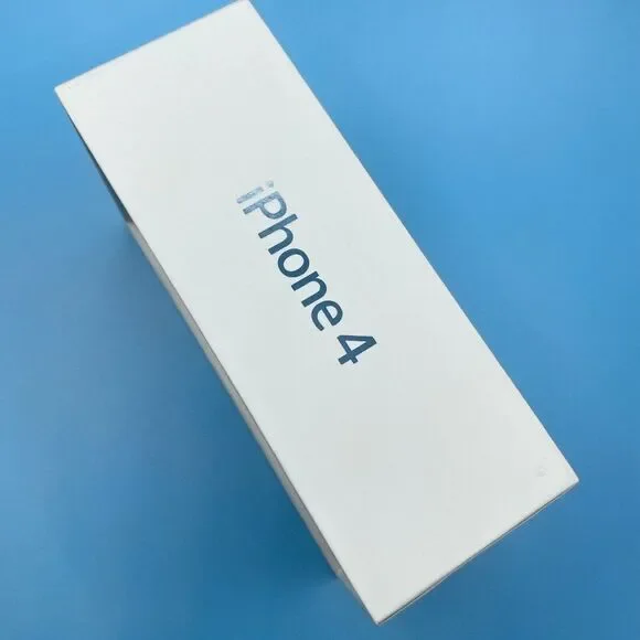 Apple iPhone 4 Black 16GB Empty Box with Tray Manuals Stickers Only NO PHONE - Picture 8 of 10